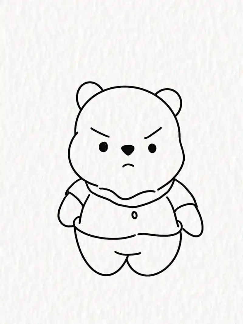 生气的样子像不像被你惹生气的某人,这么可爱的简笔画,快来跟着一起画