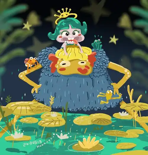 插画练习〔青蛙公主