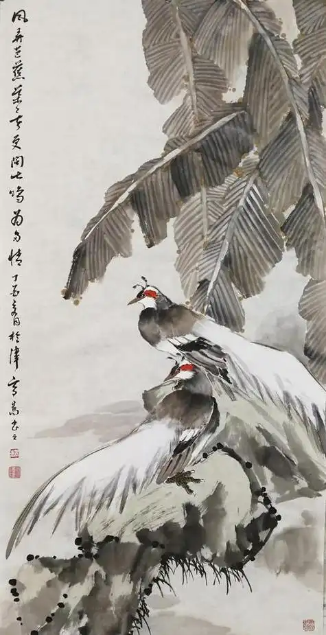 芭蕉叶国画 芭蕉叶国画写意