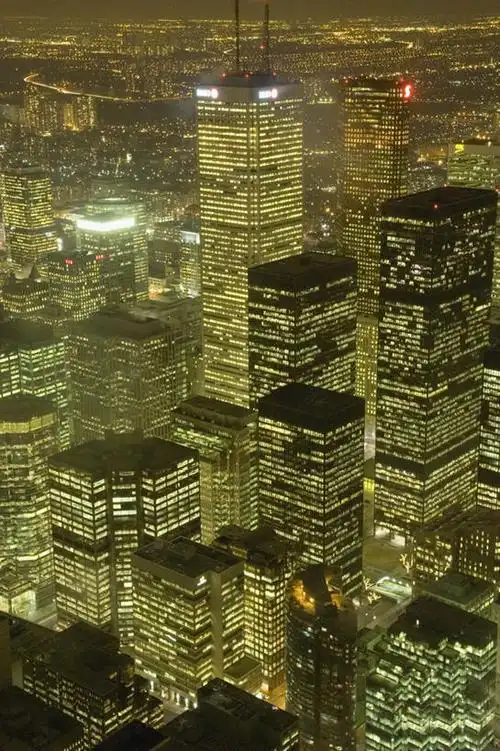 无人,高楼大厦,竖图,俯视,航拍,室外,夜晚,度假,美景,城市风光,城市