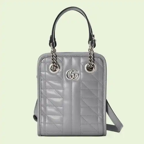 古驰gucci女士斜挎包ggmarmont系列奢侈品街拍时尚绗缝皮革女士手提包