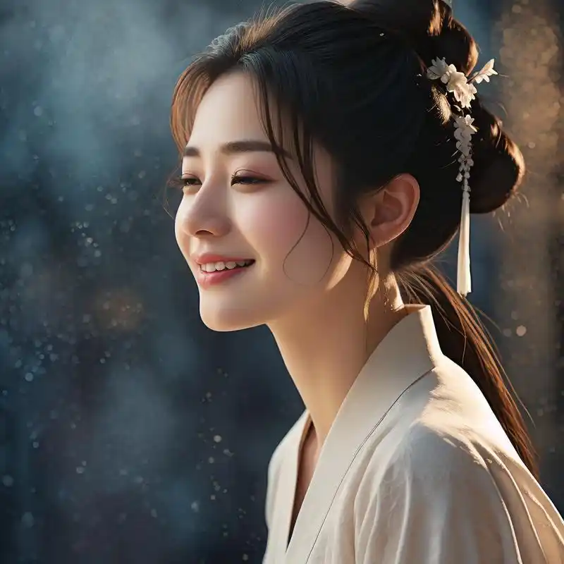 92 优雅侧面,真人女生头像精选 探索真人女生侧面头像的魅力,每一个