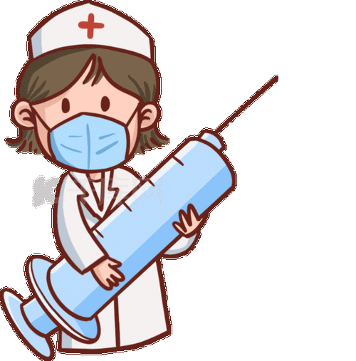 疫情防疫疫苗加强针来啦护士打针表情包动图gif