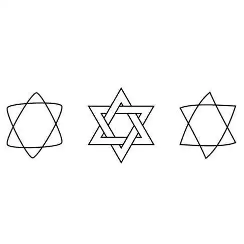 六芒星随手简笔画