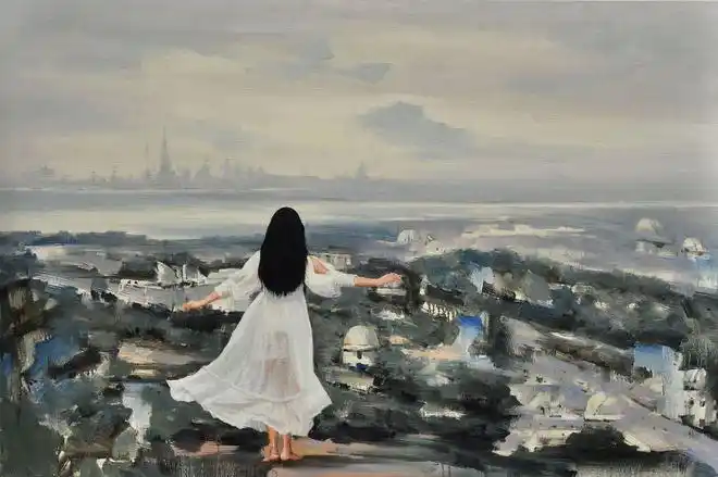 林中之晨背影,是一种语言.