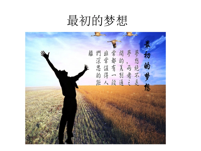 最初的梦想(主题班会).ppt