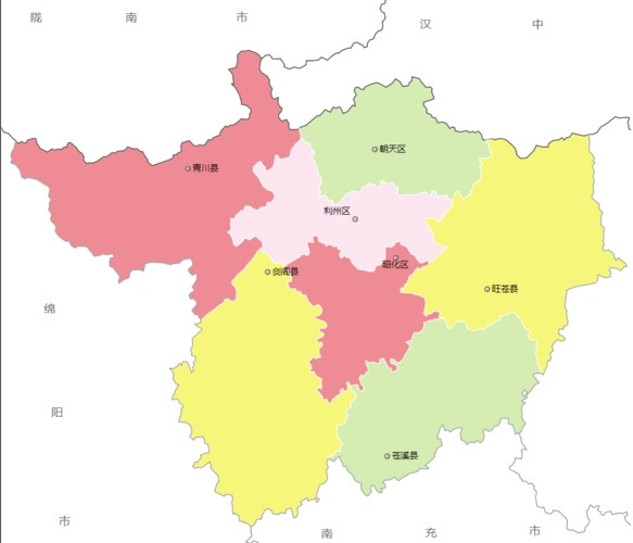广元市位于地处四川盆地北部山区,嘉陵江上游,川陕甘三省结合部.