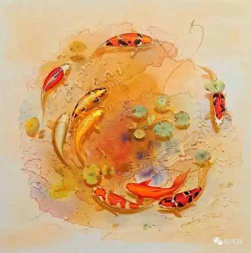 2018年快到了,送你罕见的九鱼送福图,看到的人太有福了 , 值得收藏!