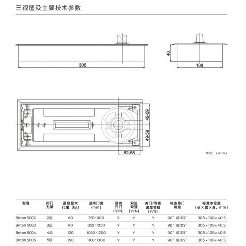 oloeybriton 5004 地弹簧承重120kg 英格索兰 安朗杰 地弹簧