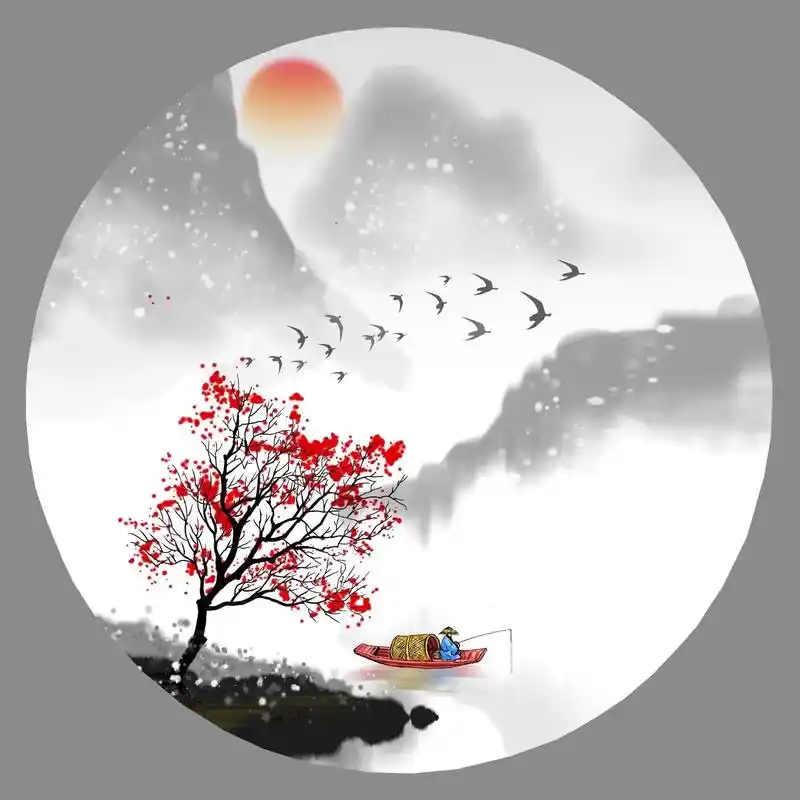 水墨山水画.#图文伙伴计划#水墨画 #山水画 #画画 #国风 - 抖音