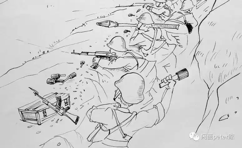 边防战士简笔画边防战士简笔画图片