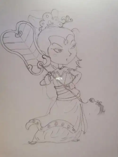 临摹铁扇公主今天没有控笔,一放假就没有时间画06每天进步一点点!