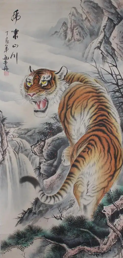 谭乐丹虎画30万,画家谭乐丹的介绍_大山谷图库