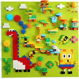 乐高积木墙面背景墙上大颗粒男孩子益智家用壁挂式拼图儿童房玩具