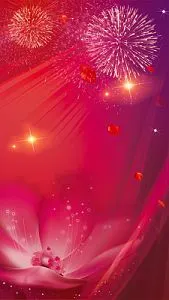 盛大开业红色喜庆烟花h5背景素材