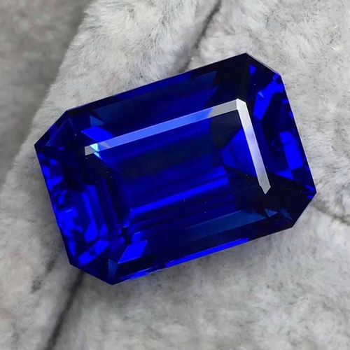 坦桑魅晶天然石裸石戒面吊坠深蓝色石方形方形原石项坠