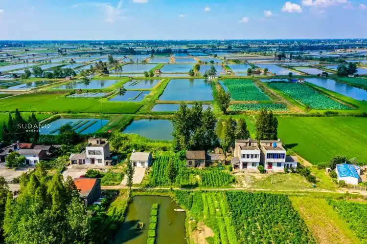 航拍湖北:江汉平原如此美丽,千年古城与田园风光犹如一幅画卷_沔阳