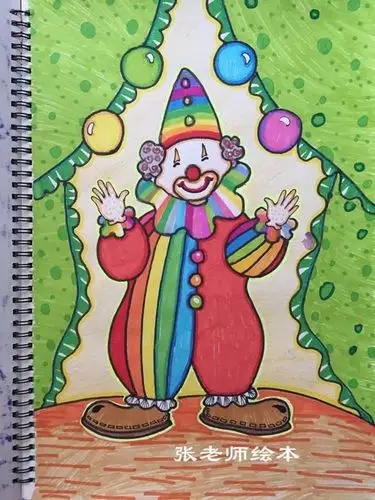小丑-水彩画图集图片_儿童水彩画_少儿图库_儿童资源网