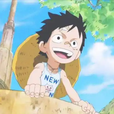 路飞小时候头像图片海贼王路飞童年高清图片大全