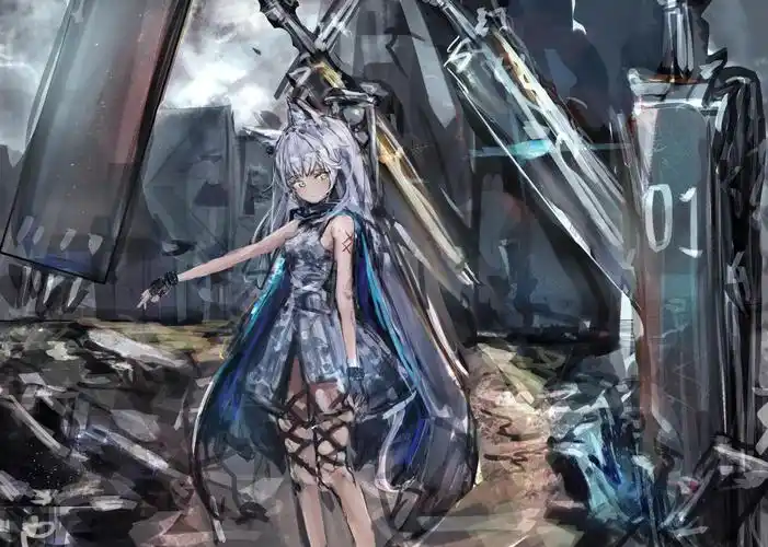 二次元明日方舟角色迷迭香p站同人图集原画插画壁纸|二次元|壁纸|插画