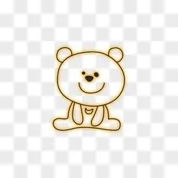 卡通动漫素材卡通图标 手绘小熊