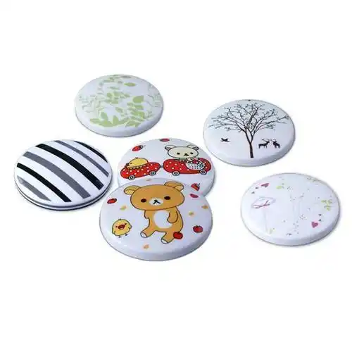 白底小猪水杯盖子陶瓷杯子茶杯马克杯盖杯盖配件骨瓷盖子圆形通用卡通