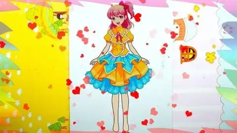 画法详细 :  菲梦少女乔可星穿上巴啦啦小魔仙服装,这裙子适合乔可星