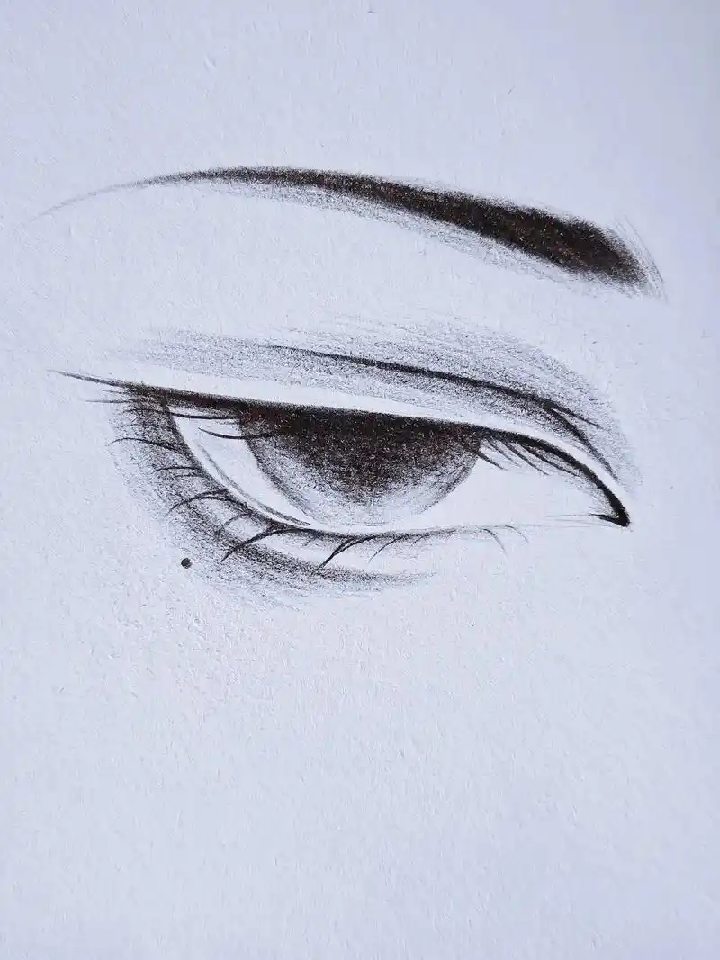 冷酷眼睛教程.每个人都有冷酷的一面但你切记对家人和爱你的