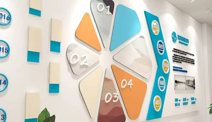 图巨人企业文化形象墙 简约大气企业励志文化墙 企业展示墙 企业文化