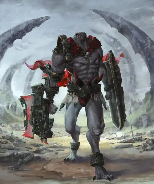 刑天是 山海经里提到的一位无头.