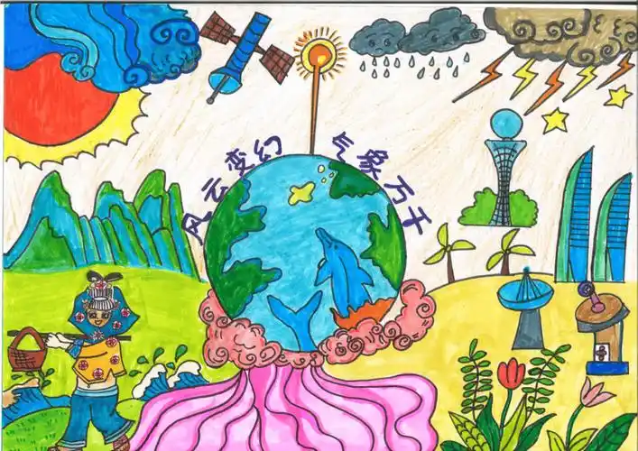 "知天气"杯"宝贝画天气"作品展播④_厦门市_绘画_审核