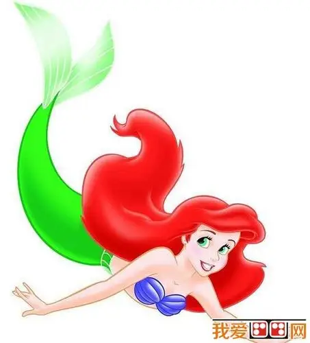 美人鱼儿童卡通画作品欣赏