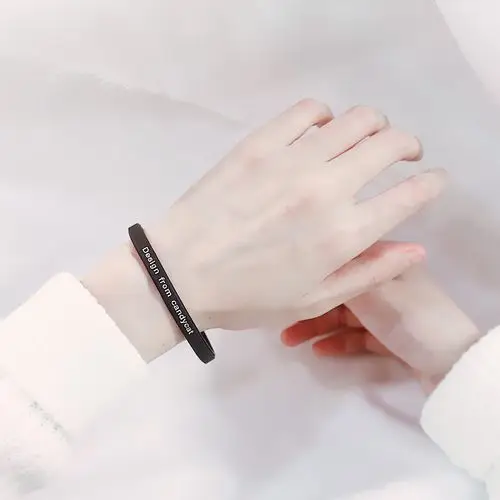 ee原创candycat运动手环情侣男女学生明星同款个性励志硅胶腕带