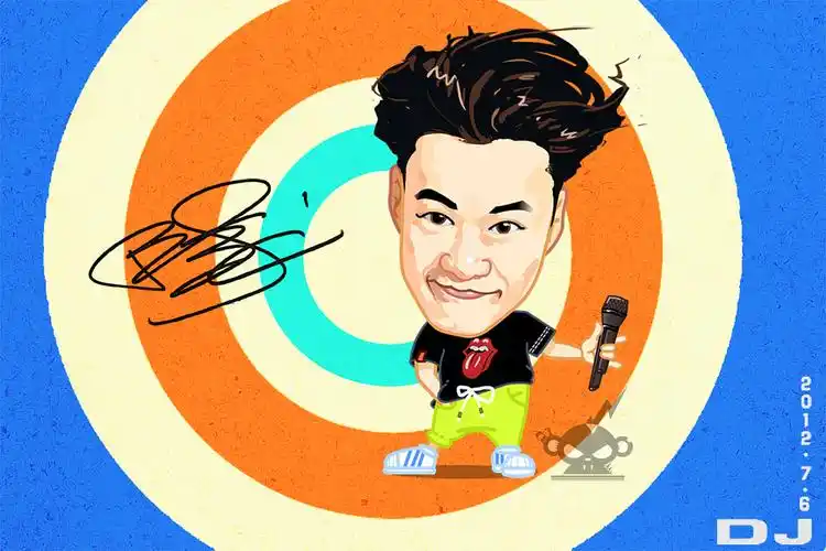 真人q插画~陈奕迅