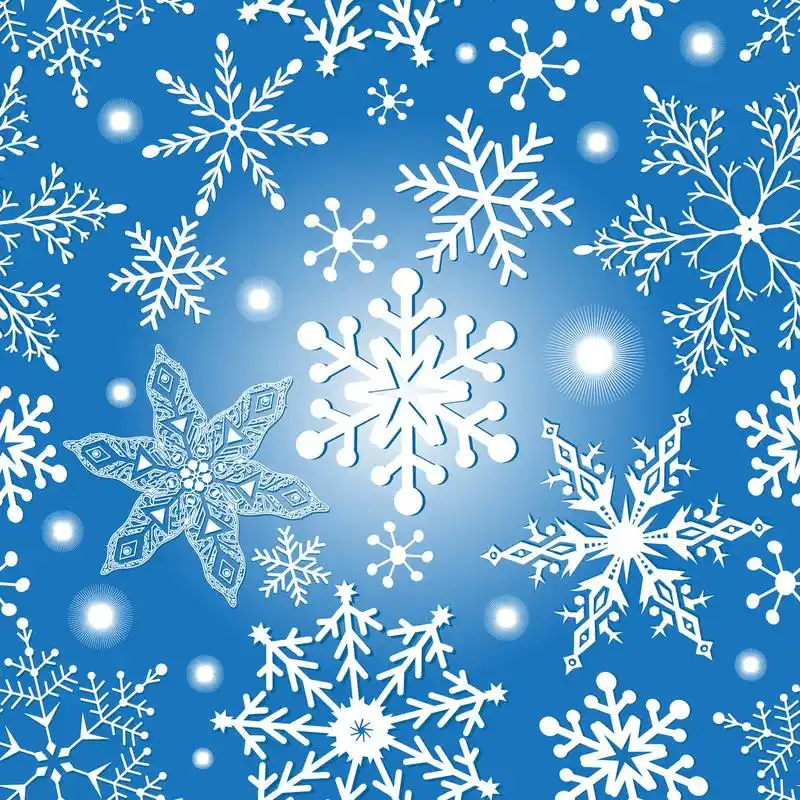 圣诞雪花纹理,圣诞无缝炫彩花纹从雪花