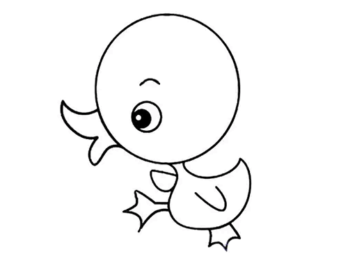 可爱的小鸭子简笔画