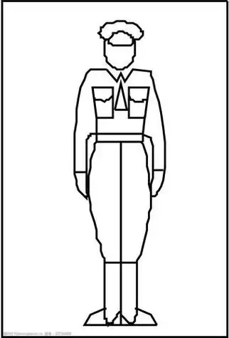 士兵的简笔画中国士兵的简笔画