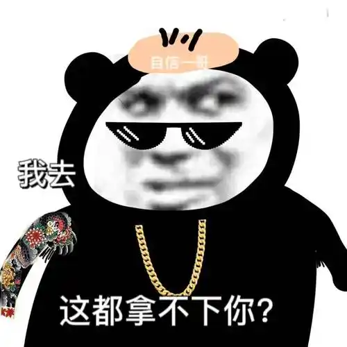 熊猫头表情包:嘿嘿 这下你跑不掉了吧_人生_黑暗_少年