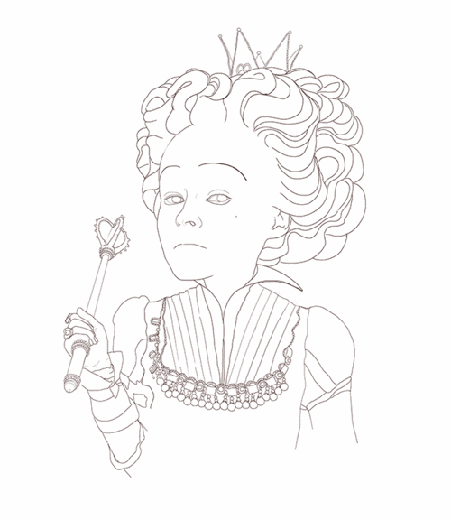 爱丽丝-红桃皇后|插画|商业插画|撑着伞 - 原创作品 - 站酷 (zcool)