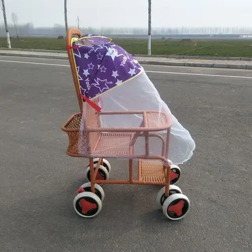 婴儿竹藤编简易手推车夏季透气超轻便儿童小孩宝宝可坐躺椅夏天凉