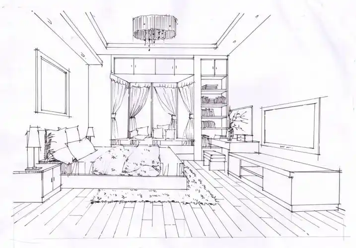 室内设计马克笔效果图