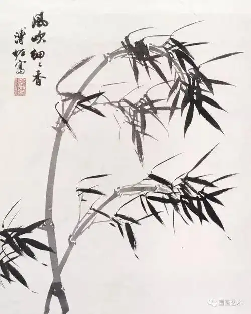 现当代名家溥佐画竹作品欣赏