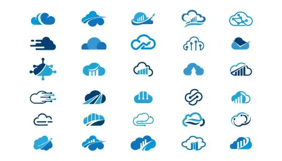 30个云朵设计的logo矢量素材(eps/png)