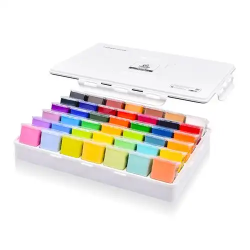 包邮青竹颜料盒30ml50ml80ml100ml魔方杯果冻水粉颜料盒