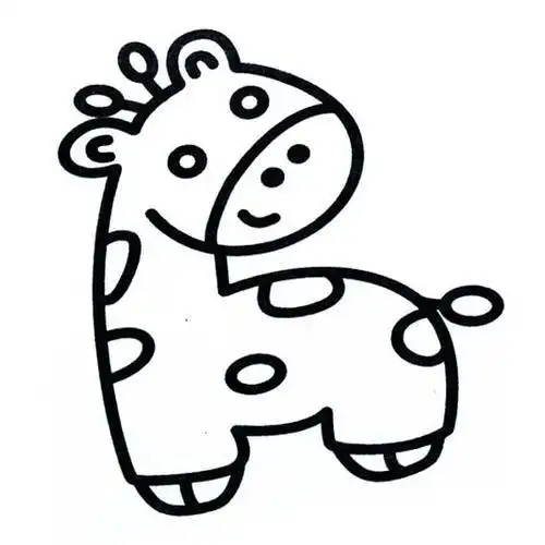 可爱的动物图片简笔画