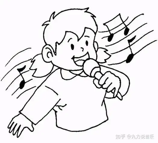 小朋友唱歌简笔画小朋友唱歌简笔画怎么画