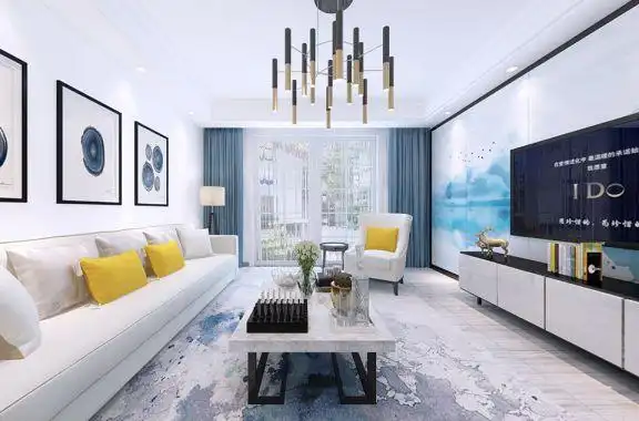 2021现代150平米效果图 2021现代三居室装修设计图片