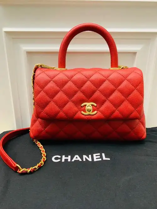 香奈儿chanelcocohandle红色