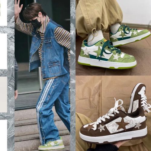 铭汇通丁程鑫同款鞋子刘耀文复古女小众2023春季新款潮鞋厚底小白鞋