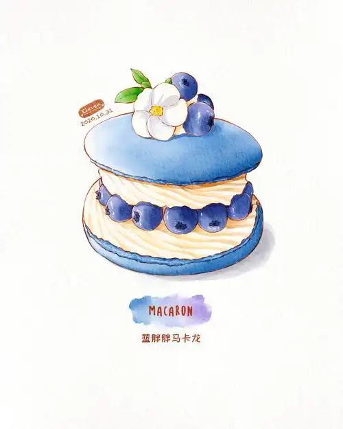 原创水彩 | ipad水彩 | 甜品合集
